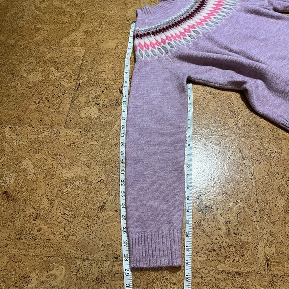 Gilli Purple Pink Fair Isle Sweater Sz S - Picture 8 of 8